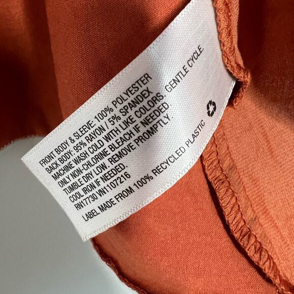 Isabel Maternity Top Empire Waist Burnt Orange size XXL - Picture 4 of 4